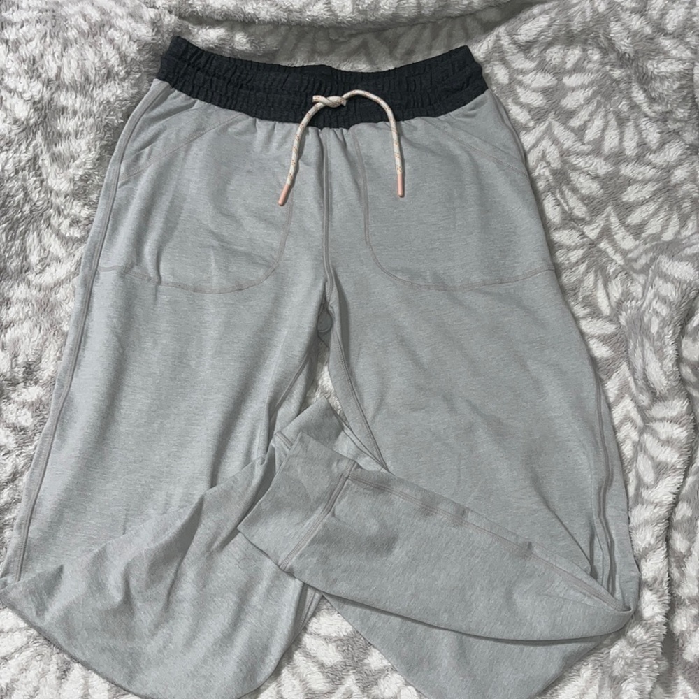 Marine Layer Weekend Sport Liz Jogger Light Gray/Navy Small
